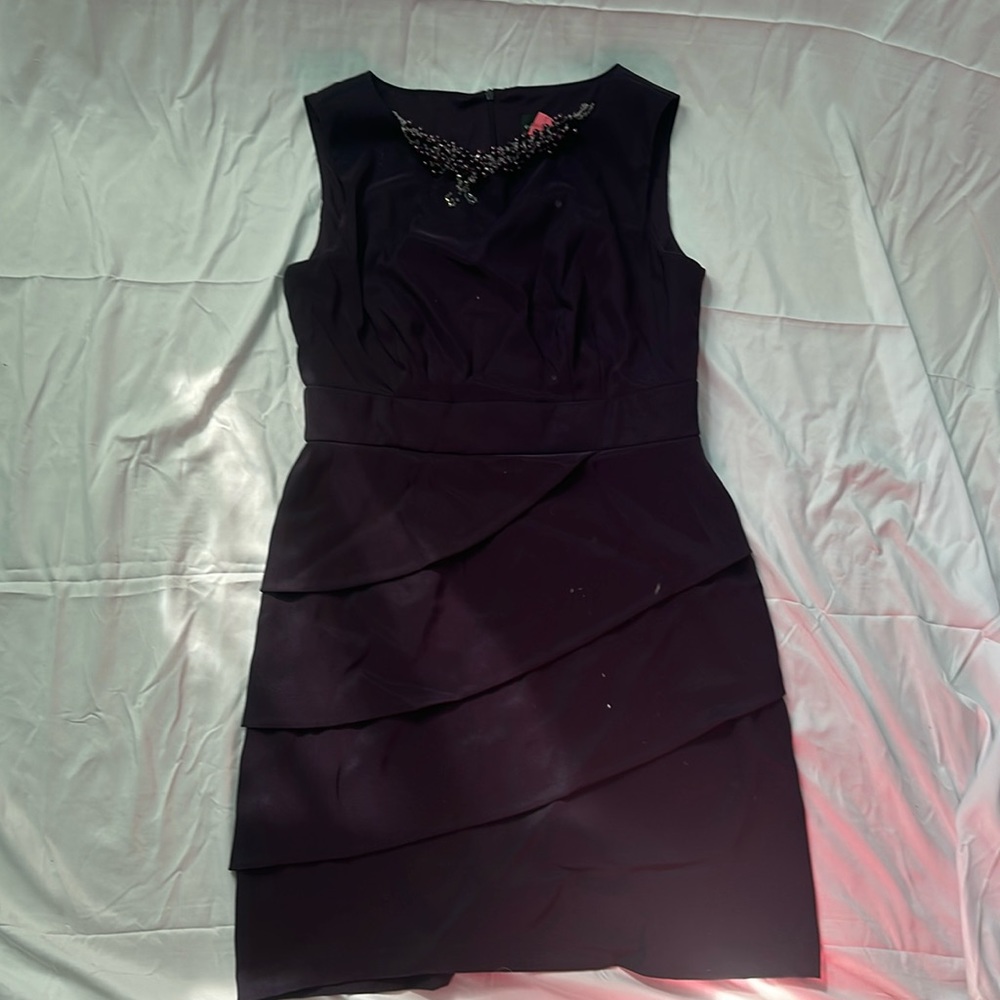 A formal purple dress
